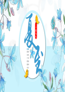 节气夏至传统节日国风ppt模板既是节气又是传统节日的是