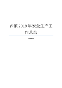 乡镇安全生产工作