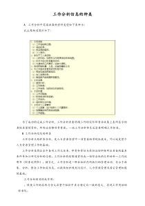 工作分析信息的种类.doc