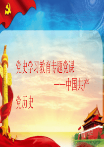 党史学习教育专题党课 中国共产党历史