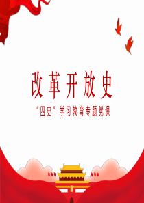 党史学习教育专题党课  改革开放史