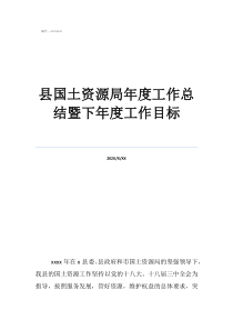 国土个人工作总结简短县国土资源局年度工作总结暨下年度工作目标