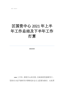 国资国企改革办个人工作总结区国资中心2021年上半年工作总结及下半年工作打算