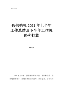 基层供销社年终总结县供销社2021年上半年工作总结及下半年工作思路和打算