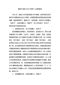 镇班子成员2022年度个人述职报告docx