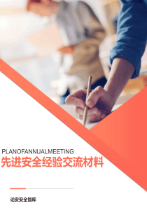 XX公司安全经验交流材料