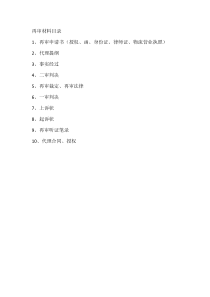 律师庭前准备工作实务--【通用类】8---6.2基础再审材料目录
