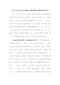 学习习近平总书记在湖北考察重要讲话精神研讨发言