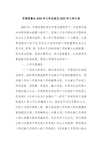 市委巡察办 2024 年工作总结及 2025 年工作计划