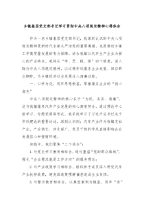 乡镇基层党支部书记学习贯彻中央八项规定精神心得体会